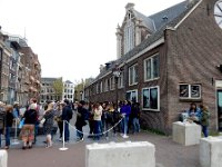 Waiting for tour of Anne Frank House  More than halfway after waiting 1/2 hour.