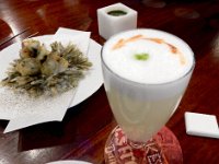 Pisco sour and sea anemone at TICKETS