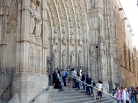 Barcelona Cathedral  Note three different ages as go to the right.