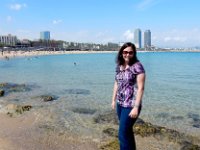 Anna at Barcelona beach : Anna Stenson