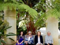 At the Royal Greenhouse of Laeken : Rita Stenson, Anna Stenson, Kathy Rasmussen, Ingrid Koeppel