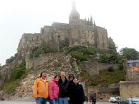 Family at Mont Saint Michel : Kevin Stenson, Anna Stenson, Gary Stenson, Rita Stenson, Craig Stenson