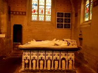 Basilique Notre Dame du Roncier  Mausoleum of Olivier de Clisson and his wife Marguerite de Rohan.