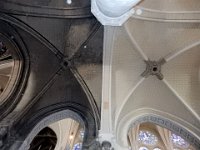 Chartres Cathedral  Note restored and unrestored difference