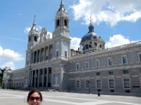 Anna in front of Almudena Cathedral : Anna Stenson