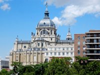 Almudena Cathedral  Madrid's cathedral; completed in 1993.