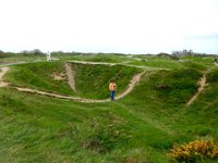 Pointe du Hoc: Craig in a crater : Craig Stenson