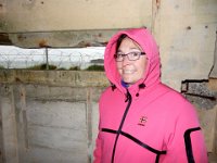 Anna in Pointe du Hoc bunker : Anna Stenson