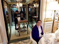 Anna at breakfast at Le Meurice : Anna Stenson