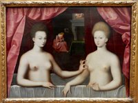 Gabrielle d'Estrees and Her Sister in the Louvre