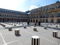 Les Deux Plateaux  Controversial 1986 art that replaced a parking lot for Palais-Royal