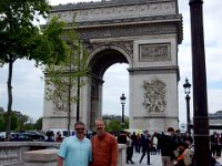 Kevin and Craig at the Arc de Triomphe : Kevin Stenson, Craig Stenson