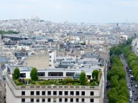 View of Sacre Couer from top of Arc de Triomphe