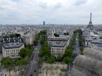 View from top of Arc de Triomphe