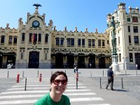 Anna at Valencia train station : Anna Stenson