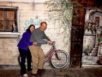 Kevin and Anna riding a bike : Kevin Stenson, Anna Stenson