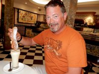 Craig dipping his farton into his horchata : Craig Stenson