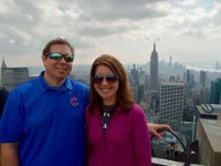 Steve and Lara on Top of the Rock : Lara Nelson Schreck, Steve Schreck