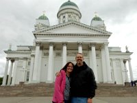 Anna and Kevin at Helsinki cathedral : Kevin Stenson, Anna Stenson