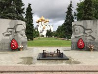 War memorial and Uspensky Cathedral of Yaroslavl