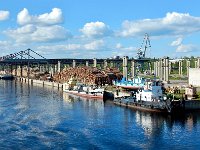 Lots of timber  On board Viking Akun