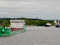 Lots of traffic at this lock  On board Viking Akun