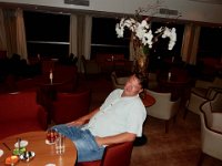 Craig relaxing in the Viking Akun lounge  On board Viking Akun : Craig Stenson