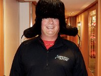 Craig showing off his new fox hat : Craig Stenson