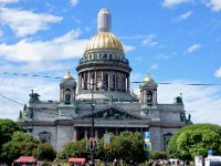 St Isaac's Cathedral in St. Petersburg  Neoclassical interpretation of Byzantine Greek-cross church completed in 1858