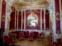 The Boudoir, Winter Palace  Part of the apartments of Empress Maria Alexandrovna, the wife of Alexander II. The elegant decor was created in 1853 by the architect Harald Bosse