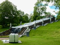 Peterhof palace chessboard fountain