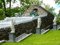 Peterhof palace chessboard fountain