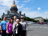 Stenson family at St Isaac's Cathedral in St. Petersburg : Kevin Stenson, Anna Stenson, Gary Stenson, Rita Stenson, Craig Stenson