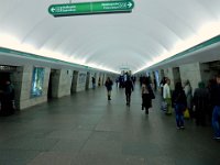 Lomonosovskaya metro station, St Petersburg  Doors make it impossible to fall onto tracks