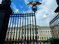 Russian museum, St. Petersburg  Note double headed eagle