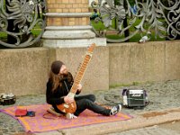 Musician near Church of the Savior on Spilled Blood, St. Petersburg