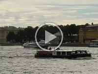 Hydrofoil on Neva river, St. Petersburg