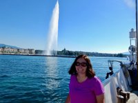 Anna and Jet d'Eau in Geneva : Anna Stenson