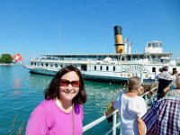 Boarding our boat back to Geneva : Anna Stenson